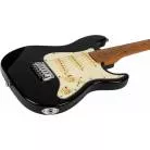 JET GUITARS - JS 300 MINI BLACK - MANCHE ERABLE TORREFIE