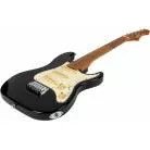 JET GUITARS - JS 300 MINI BLACK - MANCHE ERABLE TORREFIE