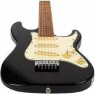 JET GUITARS - JS 300 MINI BLACK - MANCHE ERABLE TORREFIE