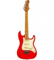 JET GUITARS - JS 300 MINI RED - MANCHE ERABLE TORREFIE