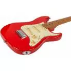 JET GUITARS - JS 300 MINI RED - MANCHE ERABLE TORREFIE