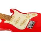 JET GUITARS - JS 300 MINI RED - MANCHE ERABLE TORREFIE