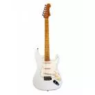 JET GUITARS - JS 300 OLYMPIC WHITE - MANCHE ERABLE TORREFIE