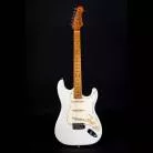 JET GUITARS - JS 300 OLYMPIC WHITE - MANCHE ERABLE TORREFIE