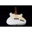 JET GUITARS - JS 300 OLYMPIC WHITE - MANCHE ERABLE TORREFIE