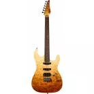 JET GUITARS - JS 45 FIREBURST FLAME HSS