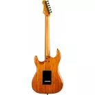 JET GUITARS - JS 600 TRANSPARENT PURPLE - HSS ACAJOU FLAMME