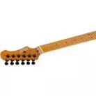 JET GUITARS - JS 600 TRANSPARENT PURPLE - HSS ACAJOU FLAMME