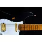 JET GUITARS - JS 800 RELIC BLACK - MANCHE ERABLE TORREFIE