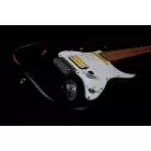 JET GUITARS - JS 800 RELIC BLACK - MANCHE ERABLE TORREFIE