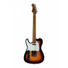 JET GUITARS - JT 300 LH SUNBURST - MANCHE ERABLE TORREFIE