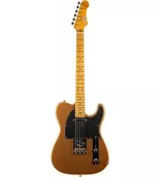 JET GUITARS - JT 30 METALLIC GOLD - MANCHE ERABLE TORREFIE