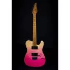 JET GUITARS - JT 450 QUILTED TRANSPARENT PINK - ERABLE TORREFIE HH