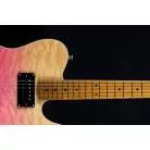 JET GUITARS - JT 450 QUILTED TRANSPARENT PINK - ERABLE TORREFIE HH