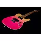 JET GUITARS - JT 450 QUILTED TRANSPARENT PINK - ERABLE TORREFIE HH