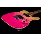 JET GUITARS - JT 450 QUILTED TRANSPARENT PINK - ERABLE TORREFIE HH