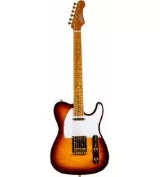 JET GUITARS - JT 600 TOBACCO BURST - ERABLE TORREFIE