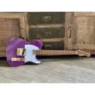JET GUITARS - JT 600 PURPLE - ERABLE FLAMME DORE