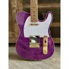 JET GUITARS - JT 600 PURPLE - ERABLE FLAMME DORE