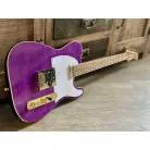 JET GUITARS - JT 600 PURPLE - ERABLE FLAMME DORE