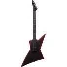 LTD - EXL-7 BARITONE BLACK METAL RED BURST SATIN