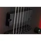 LTD - EXL-7 BARITONE BLACK METAL RED BURST SATIN