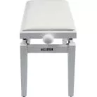 QUIKLOK - BANQUETTE DELUXE EN BOIS - BLANC MAT - ASSISE SIMILI.