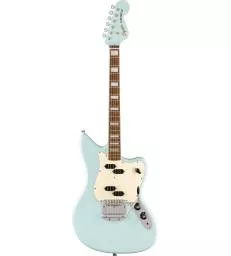 SQUIER - PARANORMAL ELECTRIC VI LAUREL FINGERBOARD PARCHMENT PICKGUARD MATCHING HEADSTOCK DAPHNE BLUE