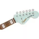 SQUIER - PARANORMAL ELECTRIC VI LAUREL FINGERBOARD PARCHMENT PICKGUARD MATCHING HEADSTOCK DAPHNE BLUE