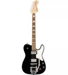 SQUIER - PARANORMAL TROUBLEMAKER TELECASTER DELUXE BIGSBY LAUREL FINGERBOARD PARCHMENT PICKGUARD BLACK