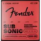 FENDER - SUBSONIC 8250-5M BASS STRINGS TAPERWOUND NICKEL-PLATED STEEL 5-STRING LONG SCALE GAUGES .045-.130 (5)