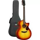 KEPMA GUITARS - SOLID TOP SERIES - F0 GRAND AUDITORIUM CHERRY BURST