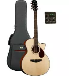 KEPMA GUITARS - SOLID TOP SERIES - F0E GRAND AUDITORIUM NATURAL