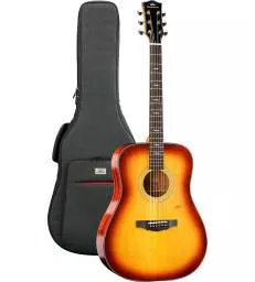 KEPMA GUITARS - SOLID TOP SERIES - F1 DREADNOUGHT CHERRY BURST
