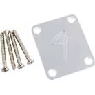 FENDER - 4-BOLT VINTAGE-STYLE NECK PLATE "F" (CHROME)