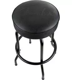 FENDER - EMBOSSED BLACK LOGO BARSTOOL BLACK/BLACK 30"