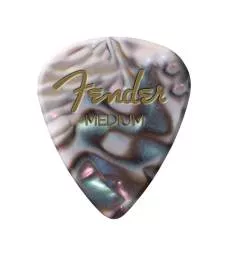 FENDER - PREMIUM CELLULOID 351 SHAPE PICKS MEDIUM ABALONE 12-PACK