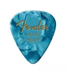 FENDER - 351 SHAPE PREMIUM PICKS EXTRA HEAVY OCEAN TURQUOISE 12 COUNT