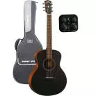 KEPMA GUITARS - TRAVEL SERIES - ES36E-K10 MINI OM BLACK