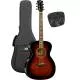 KEPMA GUITARS - SOLID TOP SERIES - F1E OM WALNUT