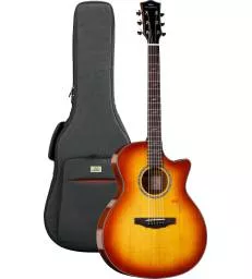 KEPMA GUITARS - SOLID TOP SERIES - F2S GRAND AUDITORIUM CHERRY BURST