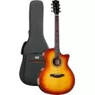KEPMA GUITARS - SOLID TOP SERIES - F2S GRAND AUDITORIUM CHERRY BURST