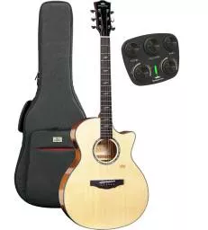 KEPMA GUITARS - SOLID TOP SERIES - F2SE GRAND AUDITORIUM NATURAL