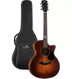 KEPMA GUITARS - SOLID TOP SERIES - F0-B GRAND AUDITORIUM VINTAGE BURST