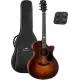 KEPMA GUITARS - SOLID TOP SERIES - F0E-B GRAND AUDITORIUM VINTAGE BURST