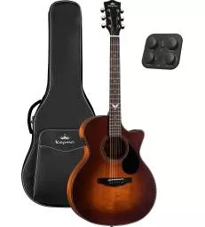 KEPMA GUITARS - SOLID TOP SERIES - F0E-B GRAND AUDITORIUM VINTAGE BURST