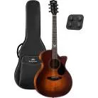 KEPMA GUITARS - SOLID TOP SERIES - F0E-B GRAND AUDITORIUM VINTAGE BURST