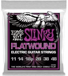 ERNIE BALL - FILET PLAT POWER SLINKY FLATWOUND 11 - 48