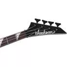 JACKSON - X SERIES RRB IV RHOADS BASS AMARANTH FINGERBOARD BLACK WITH WHITE PINSTRIPES