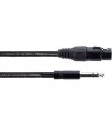 CORDIAL - CABLE AUDIO XLR FEMELLE / JACK STEREO - 6 M